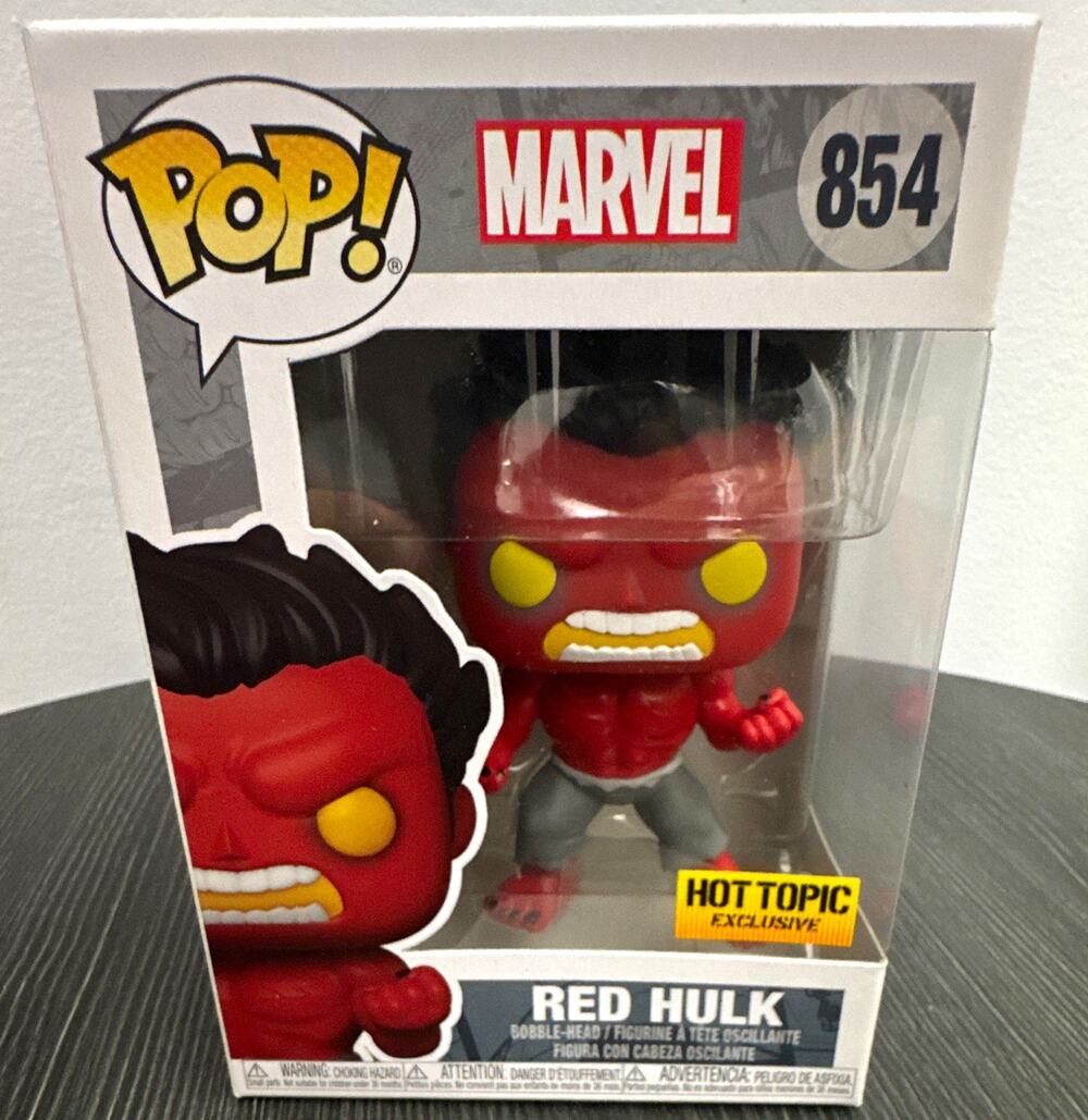 Funko Pop! Marvel Red Hulk #854 Hot Topic Exclusive Vinyl Figure